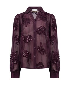 Dames blouse bordeaux