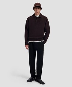 Heren polo bruin