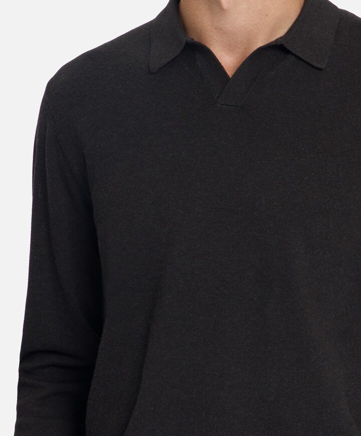 Heren polo bruin