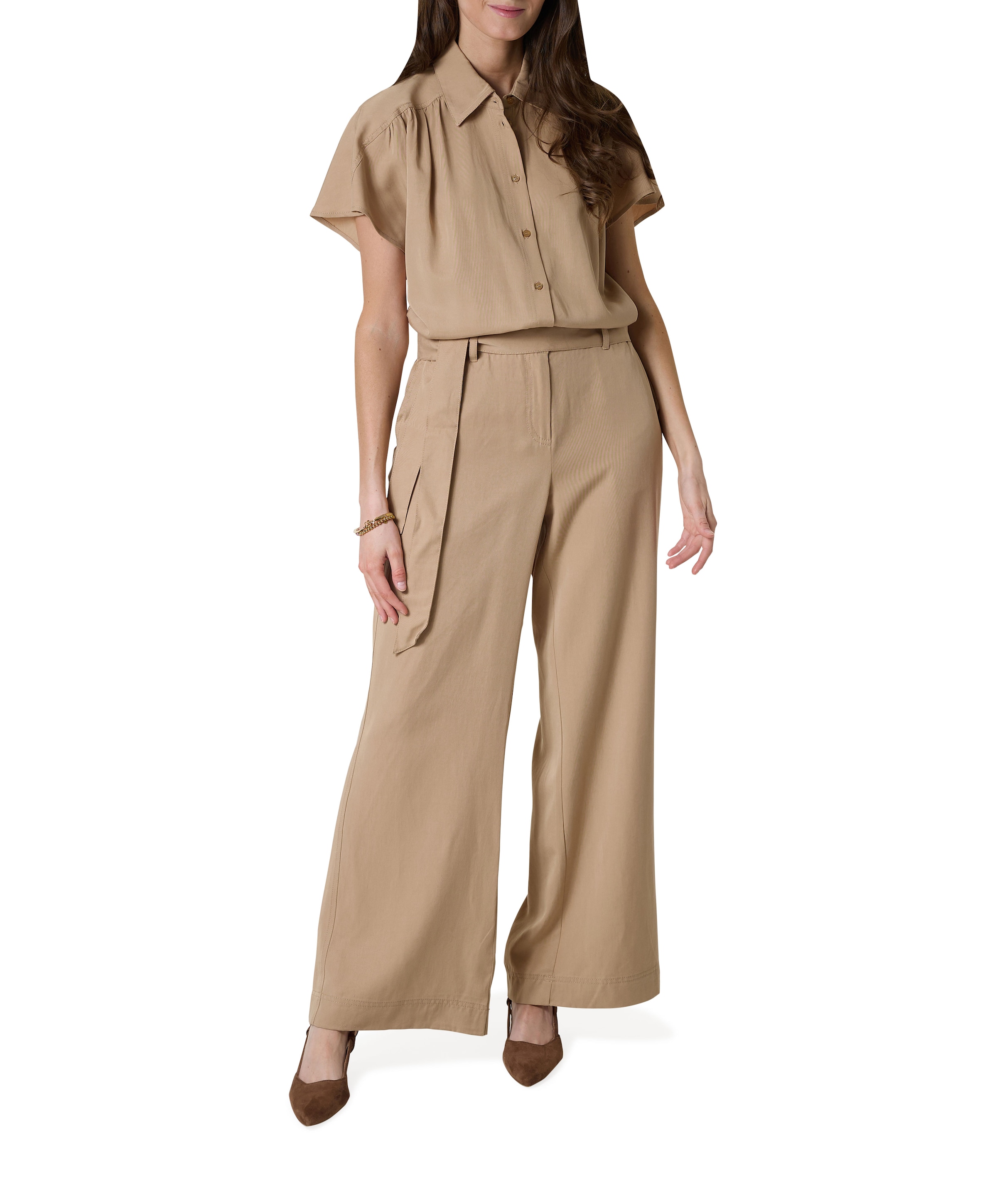 FAVORY dames jumpsuit beige
