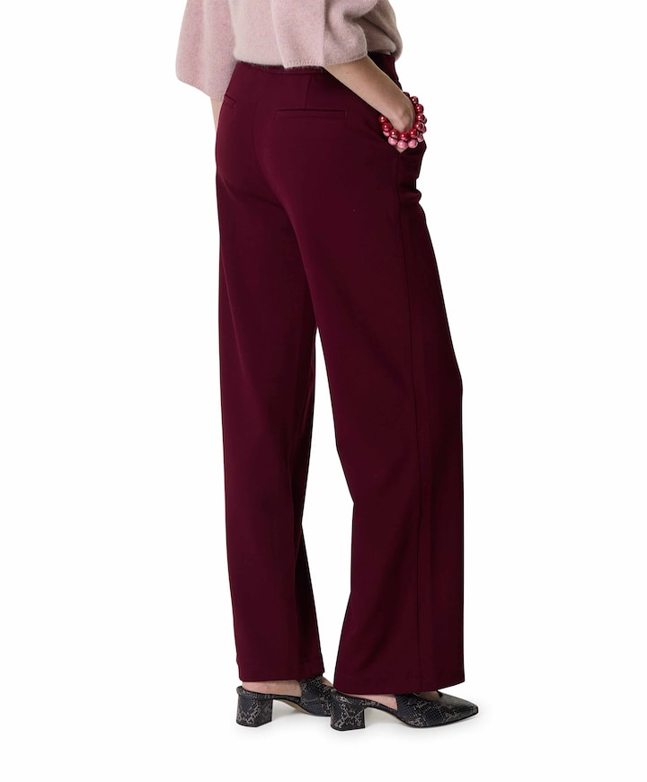 dames broek bordeaux