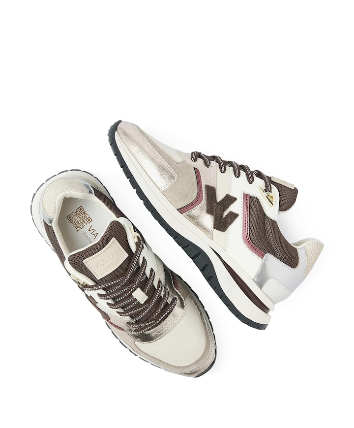 Usher Davina dames sneakers beige