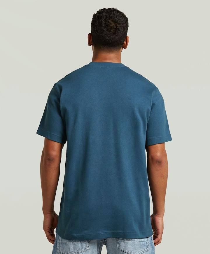 Heren T-shirt blauw