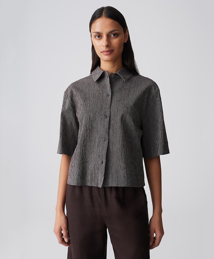 Dames blouse bruin