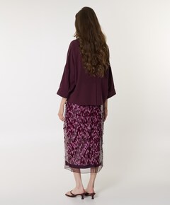 Dames rok bordeaux