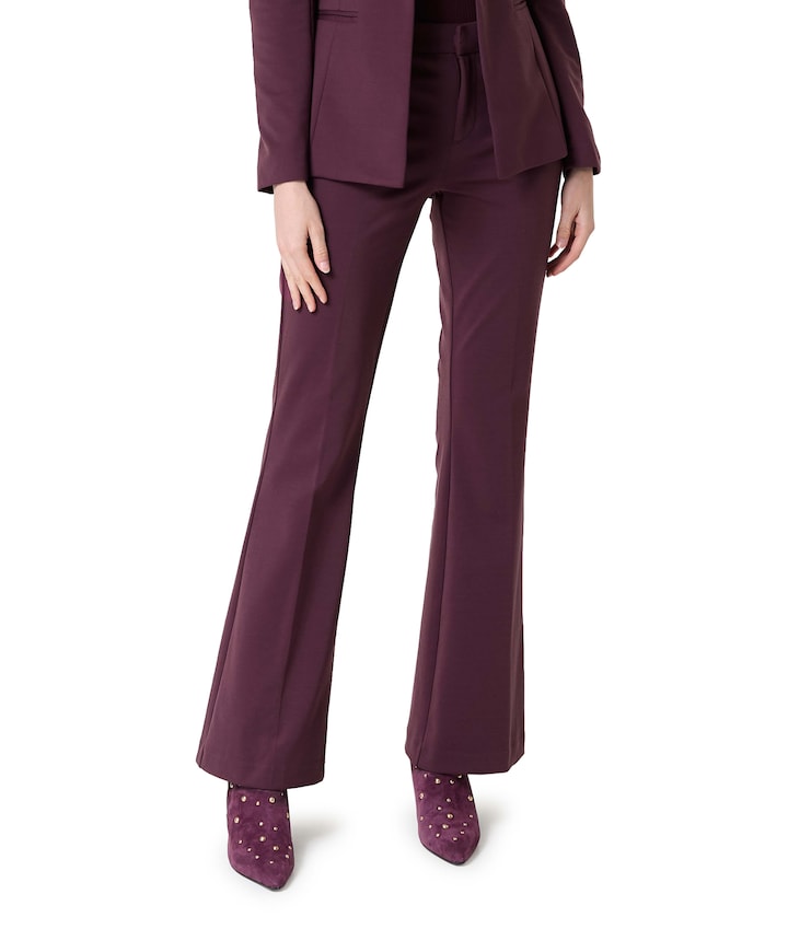 ONLPEACH MW FLARED PANT TLR NOOS dames broek rood