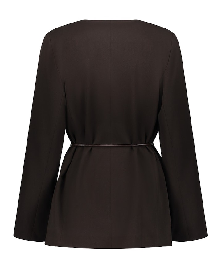 Dames blazer bruin