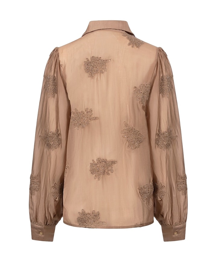 Dames blouse beige
