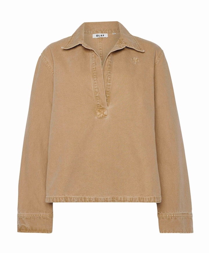 Dames blouse beige