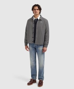 Heren overshirt blauw