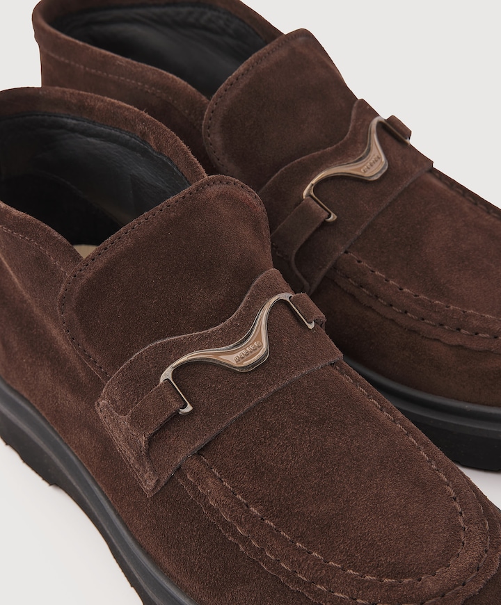Ella Monroe dames loafers bruin