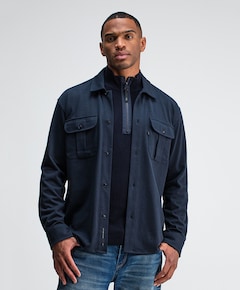 Heren overshirt blauw