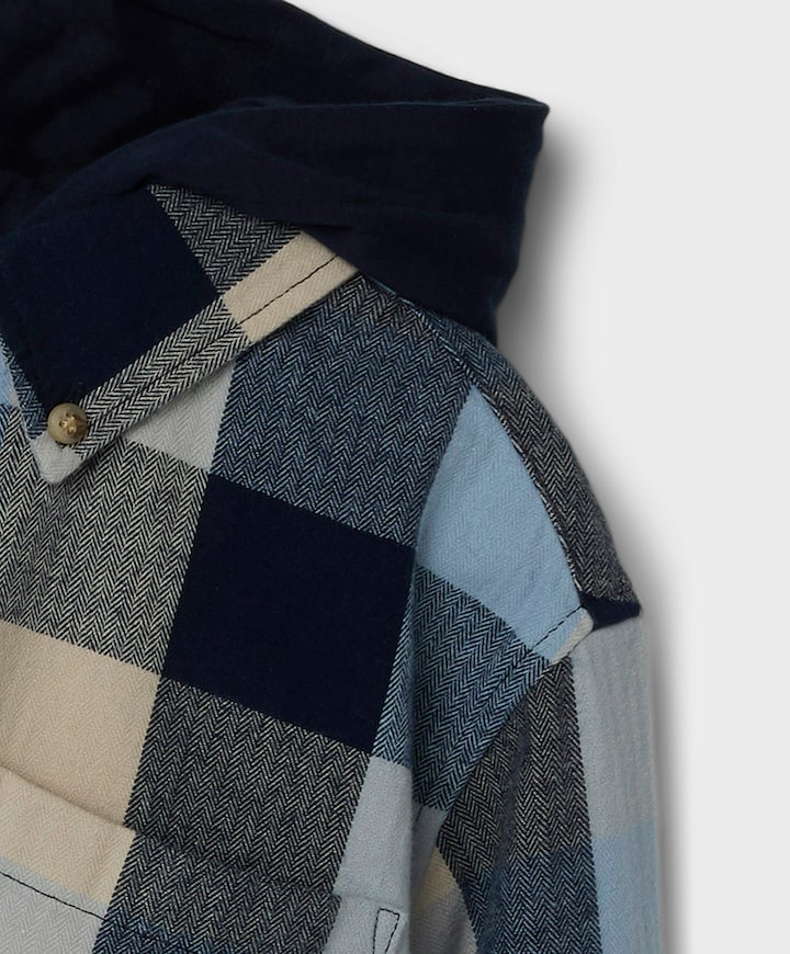 Overhemd lange mouw blauw