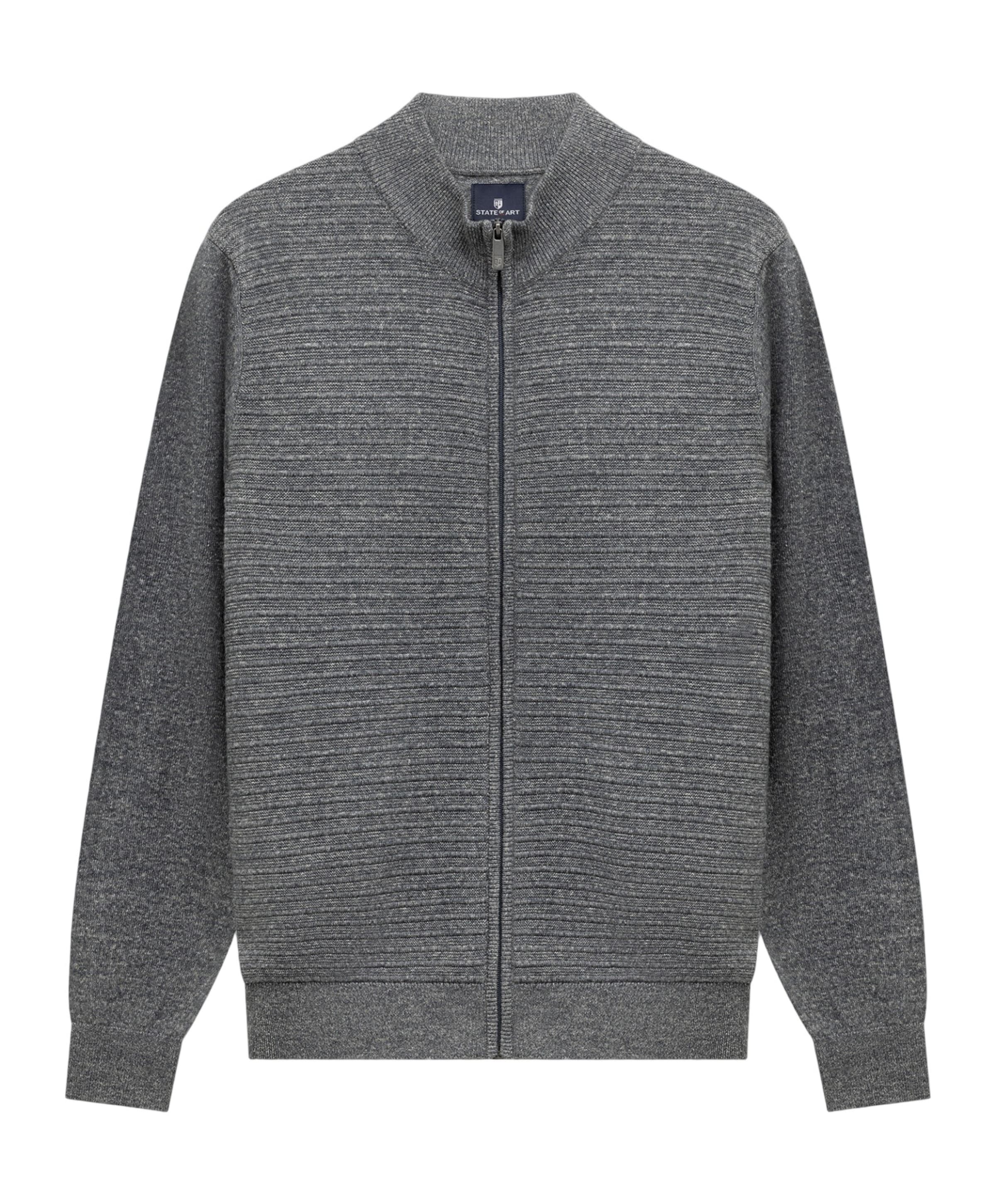 Heren vest grijs