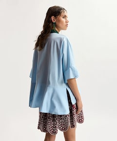 Dames blouse blauw