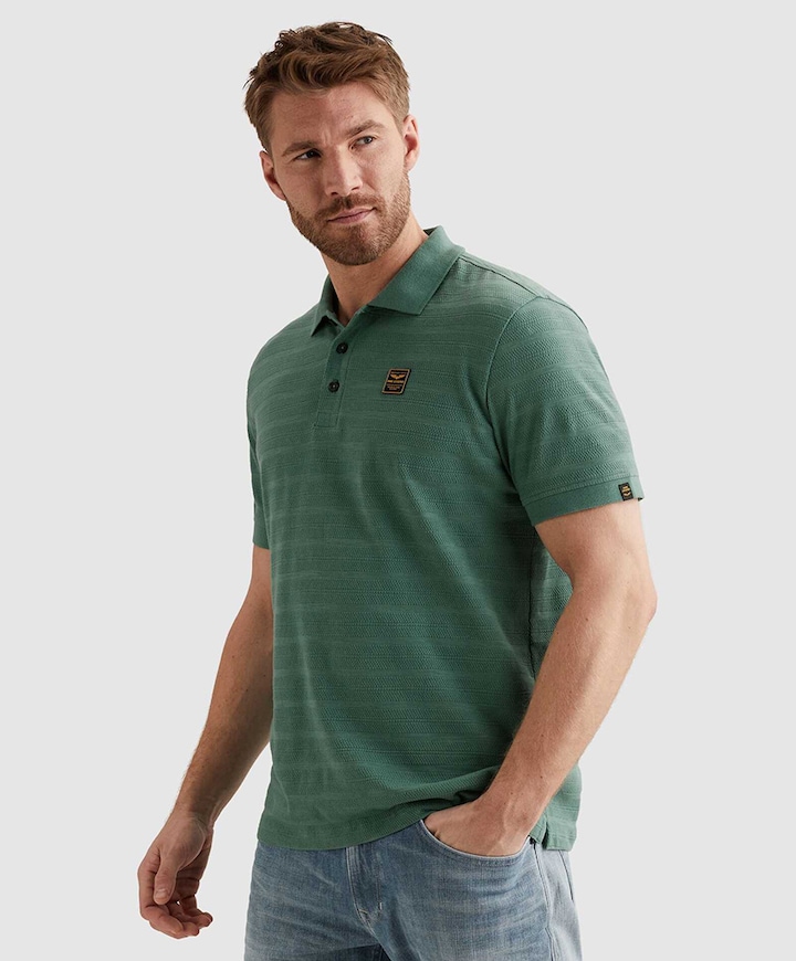 Heren polo groen