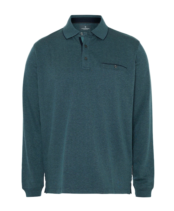 Heren polo blauw