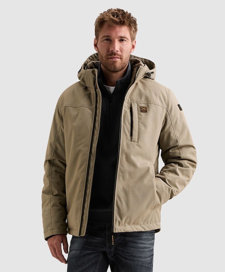 Heren jas beige