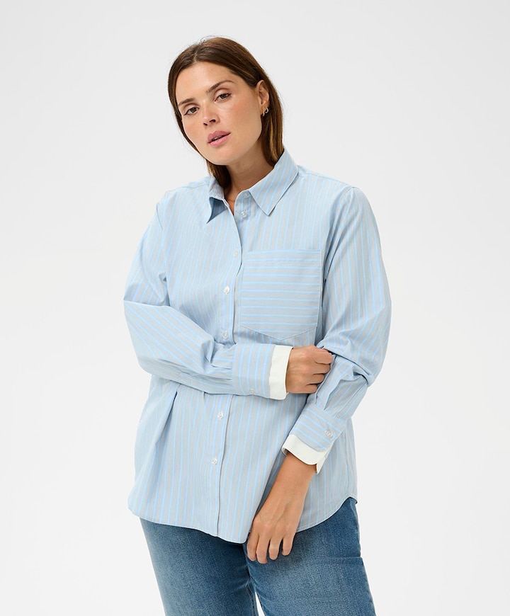 Dames blouse blauw