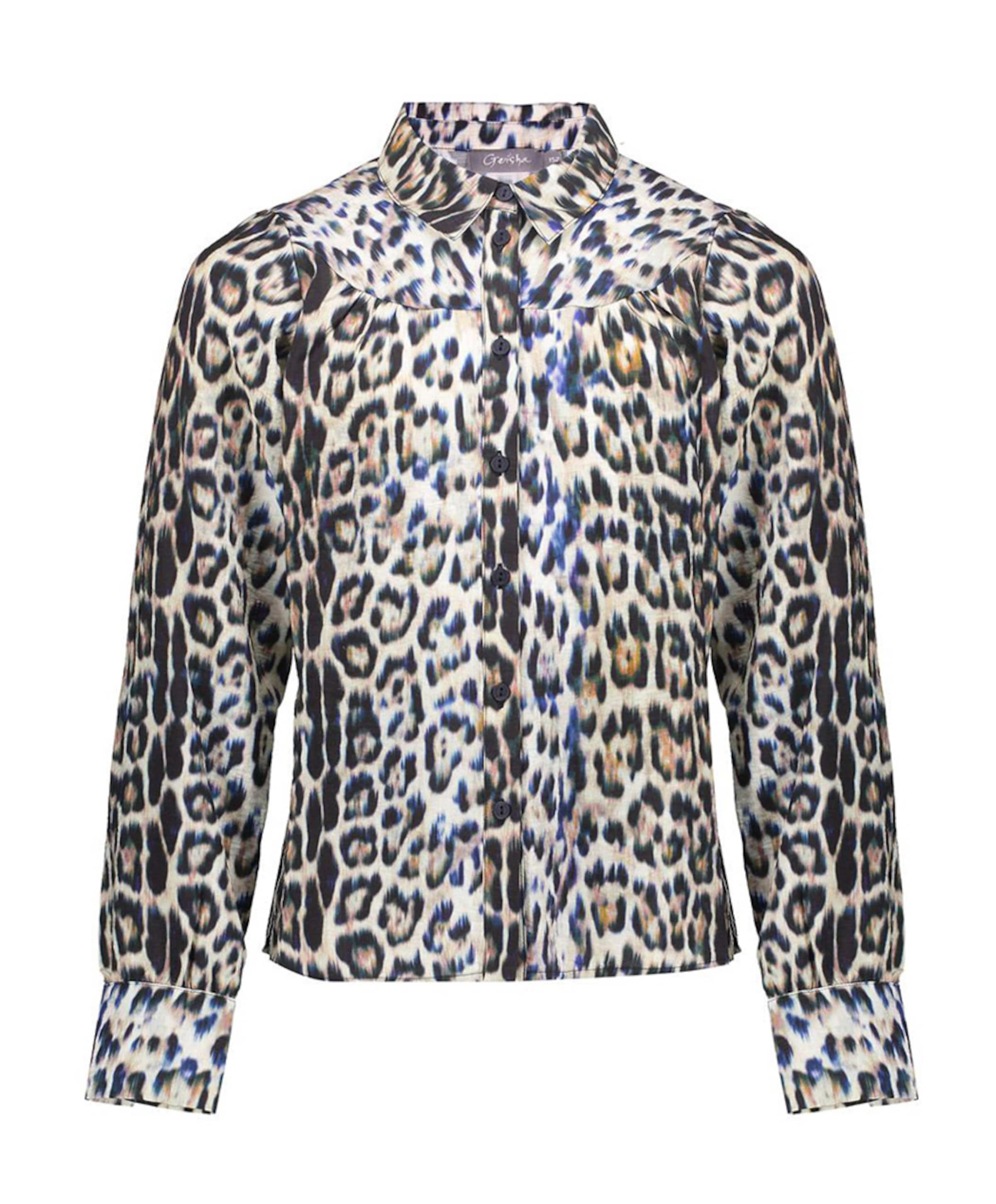 Meisjes blouse lange mouw beige