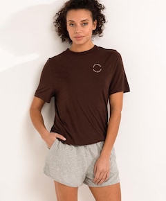 Dames T-shirt bruin