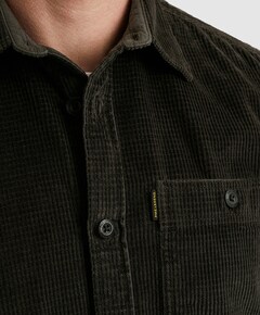 Heren overhemd lange mouw grijs