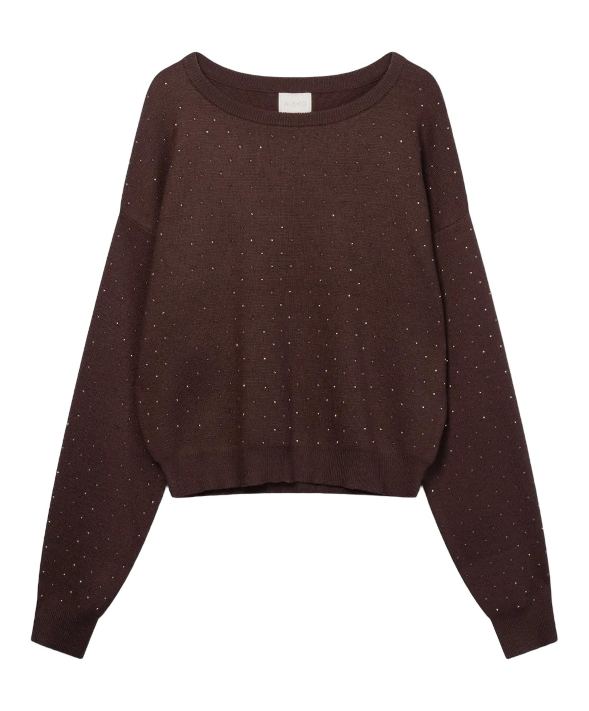 Meisjes sweater bruin