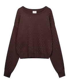 Meisjes sweater bruin