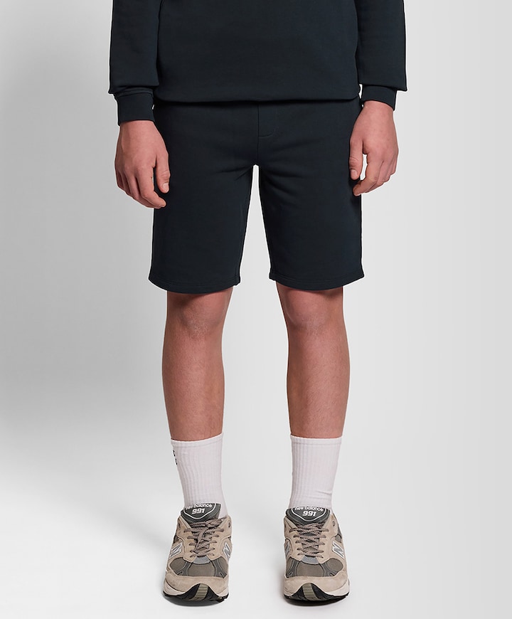 Sweat jongens korte broek blauw