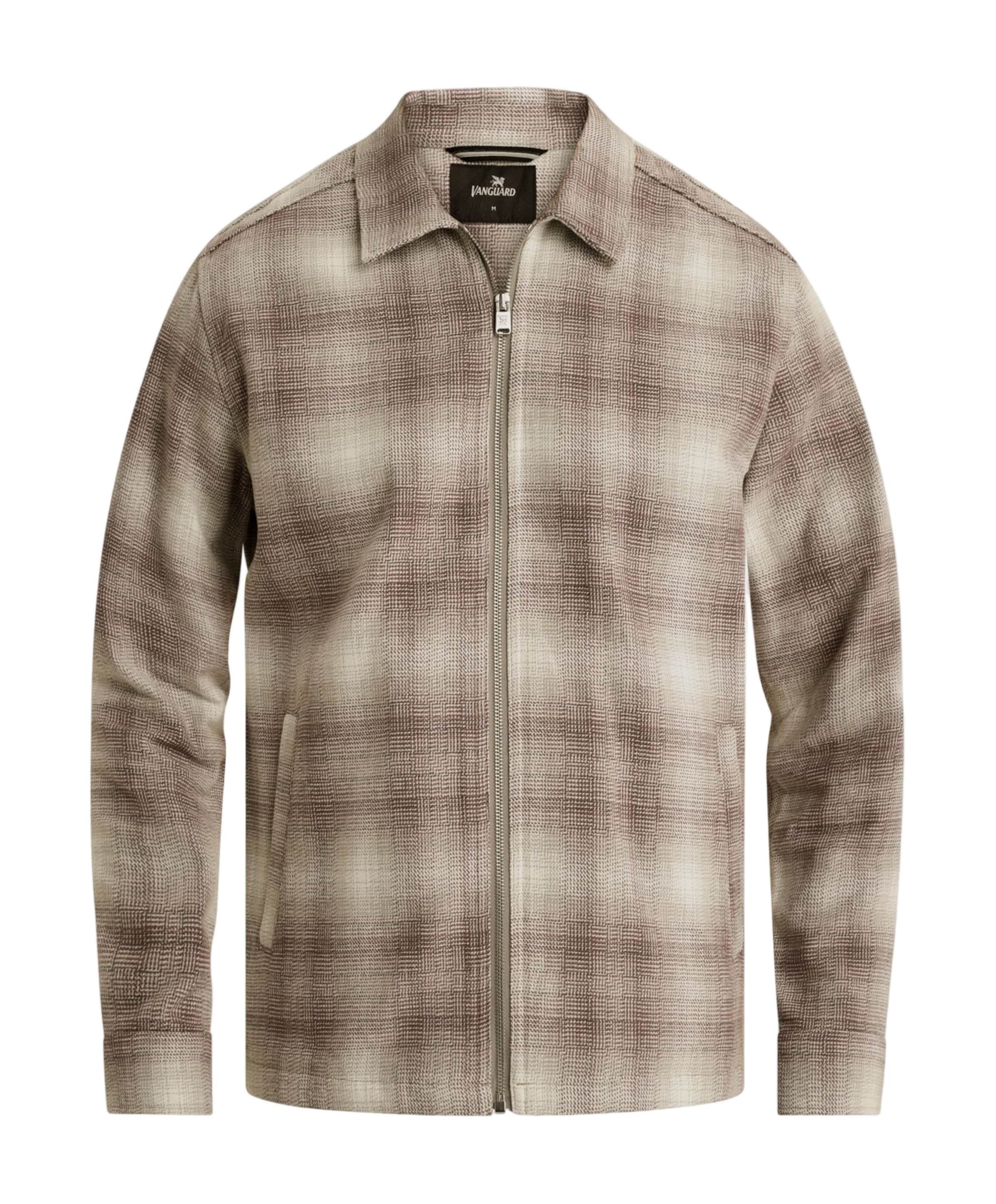 Heren overshirt grijs