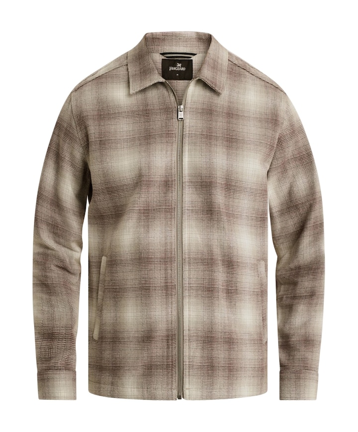 Heren overshirt grijs