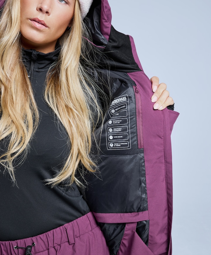 Dames ski-jas bordeaux
