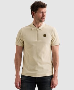Heren polo ecru