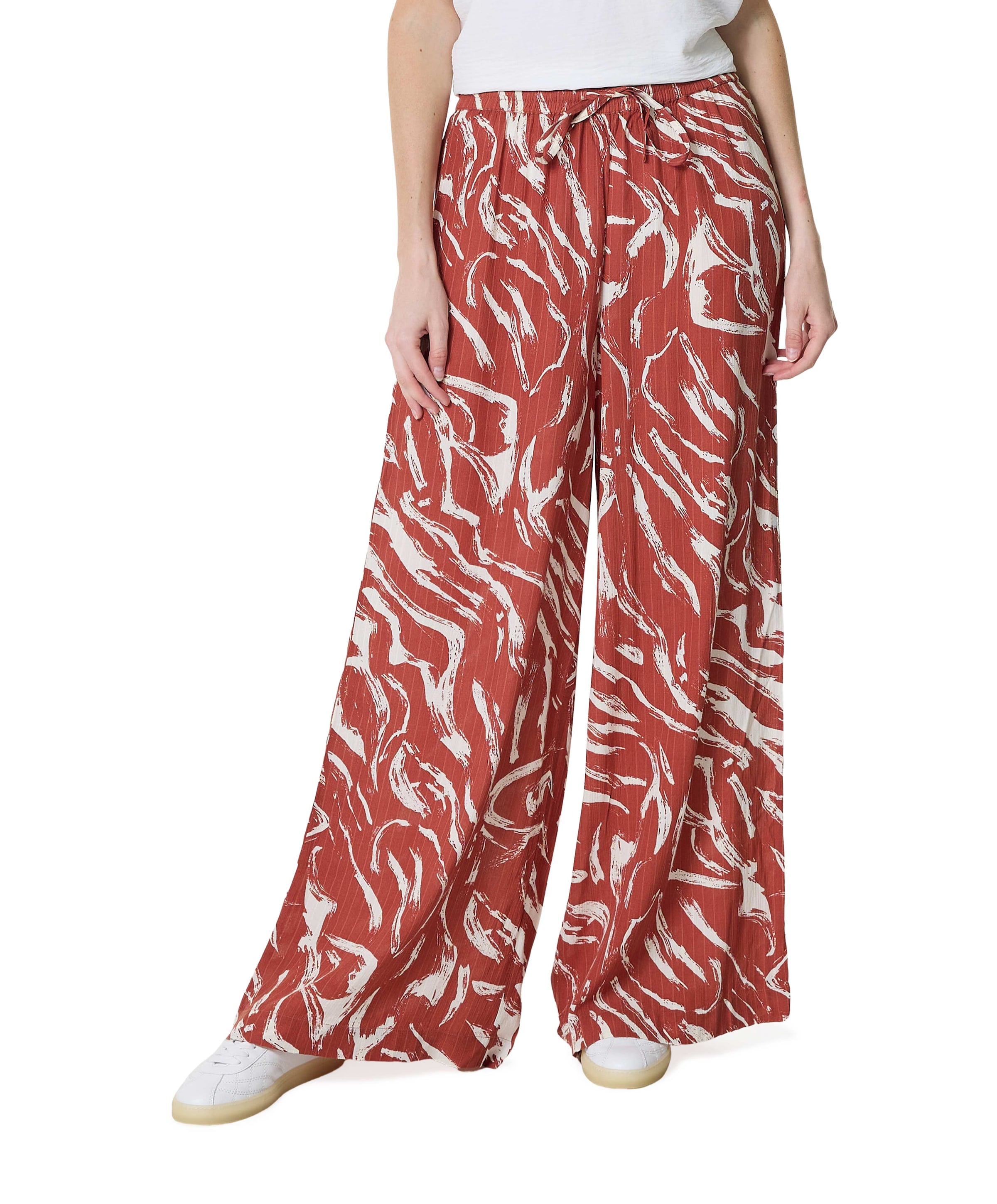VIMITTIA ZEA HW WIDE dames broek brique