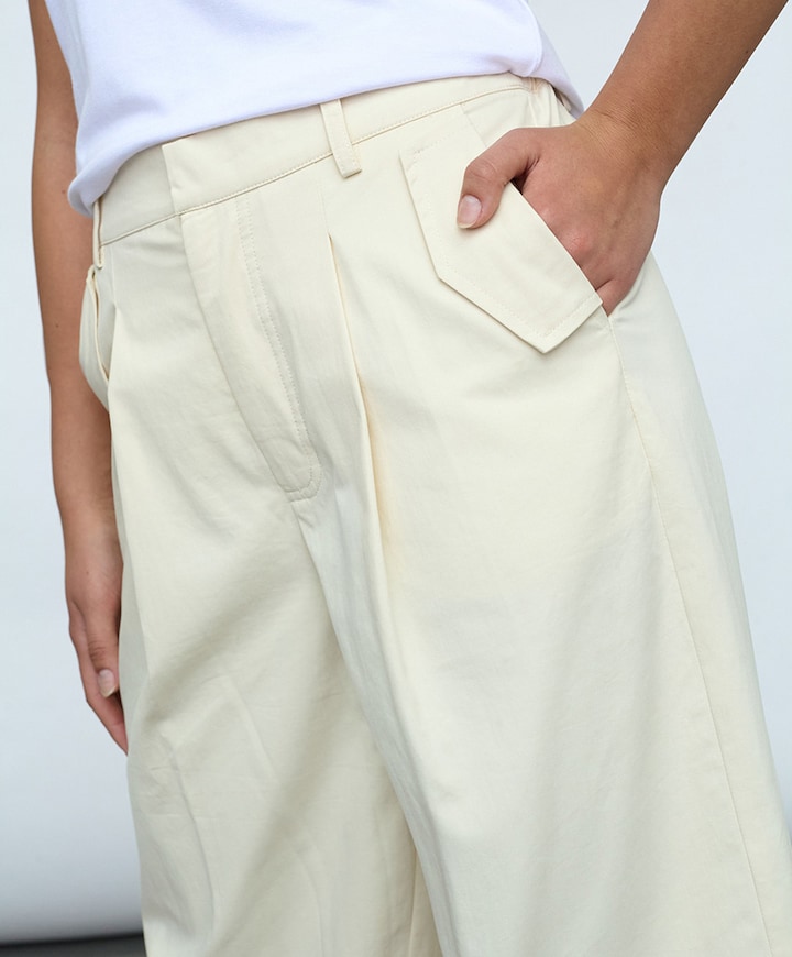EDITH-PA dames broek ecru