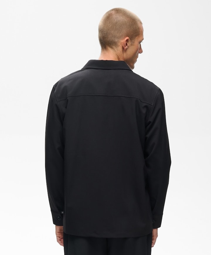 Heren overshirt zwart