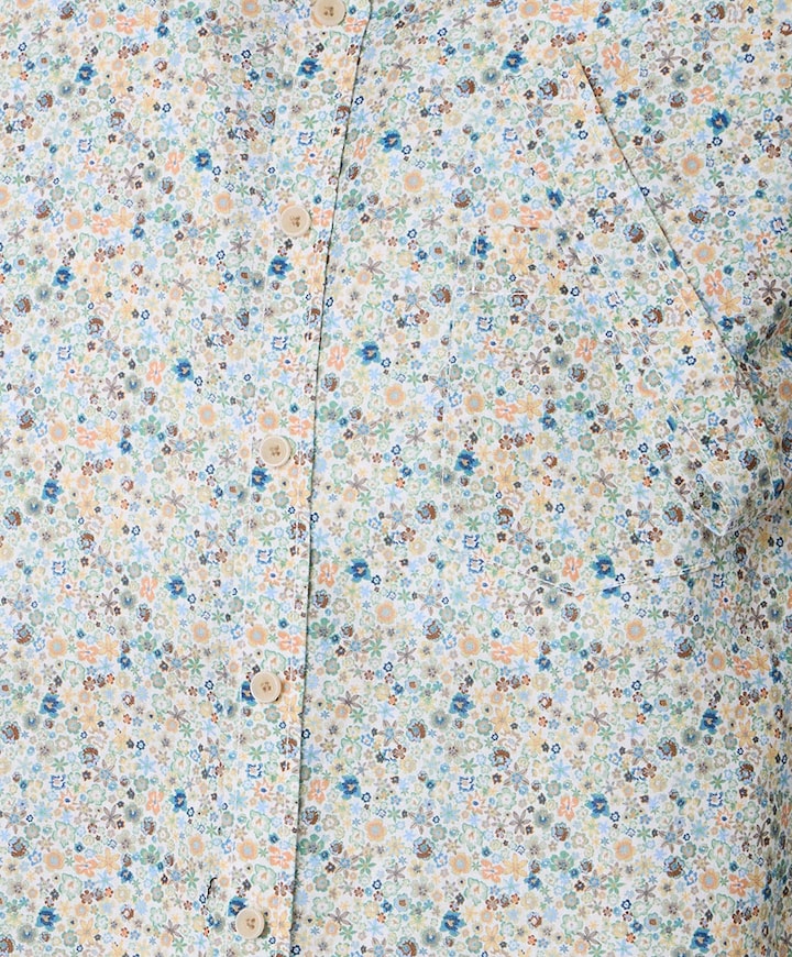 Heren overhemd korte mouw multicolor