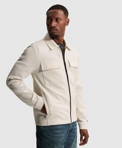Heren overshirt ecru