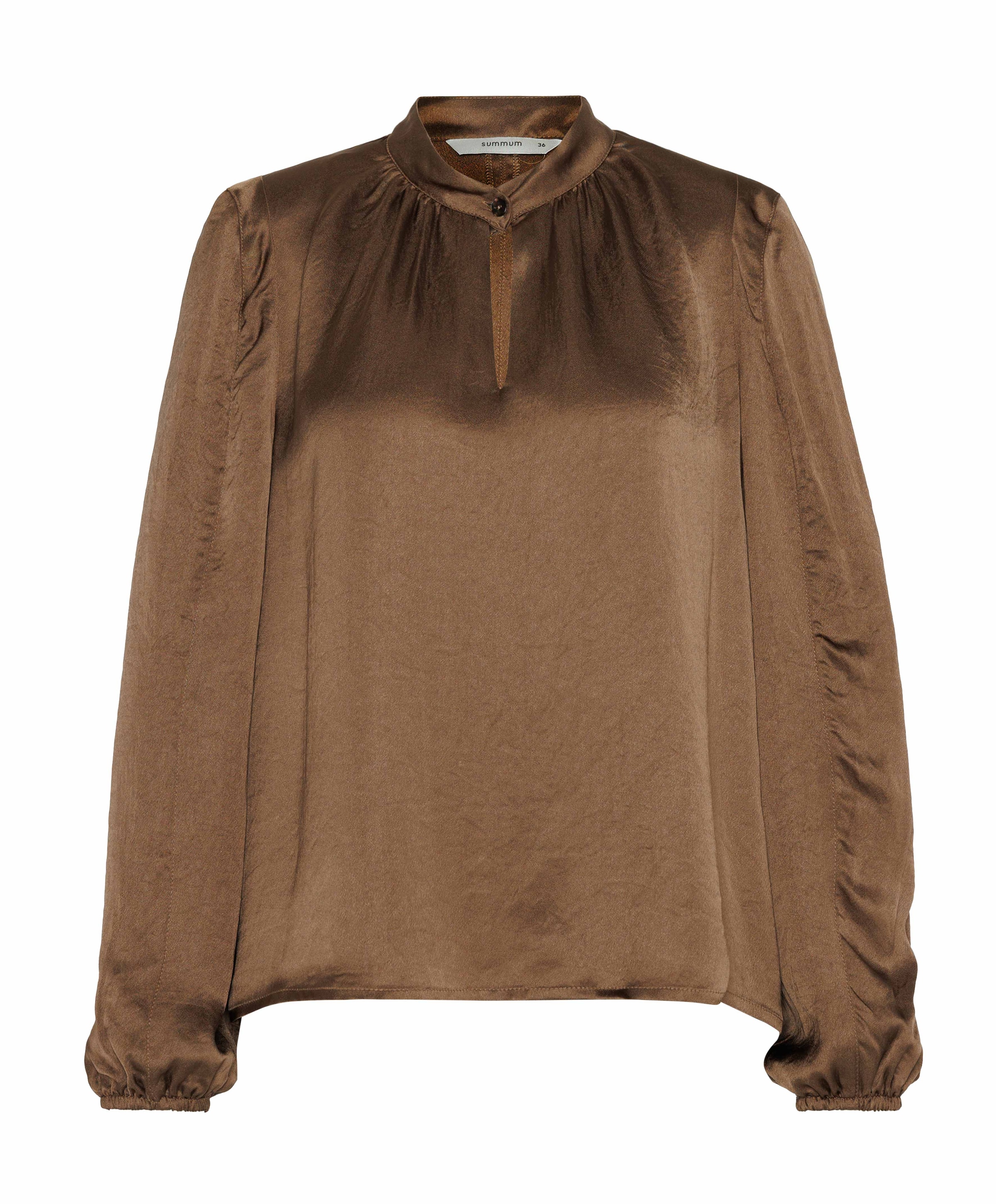 Dames blouse bruin