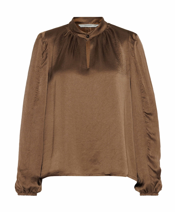 Dames blouse bruin