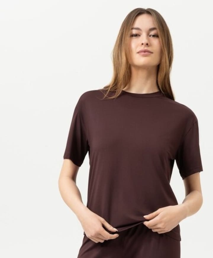 Dames T-shirt bordeaux