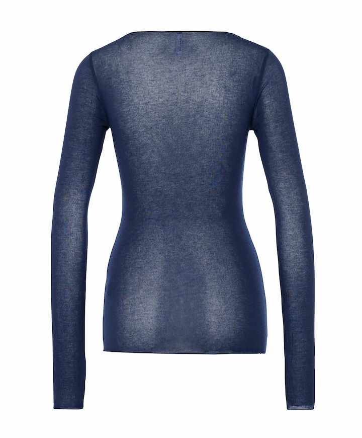 Dames longsleeve blauw