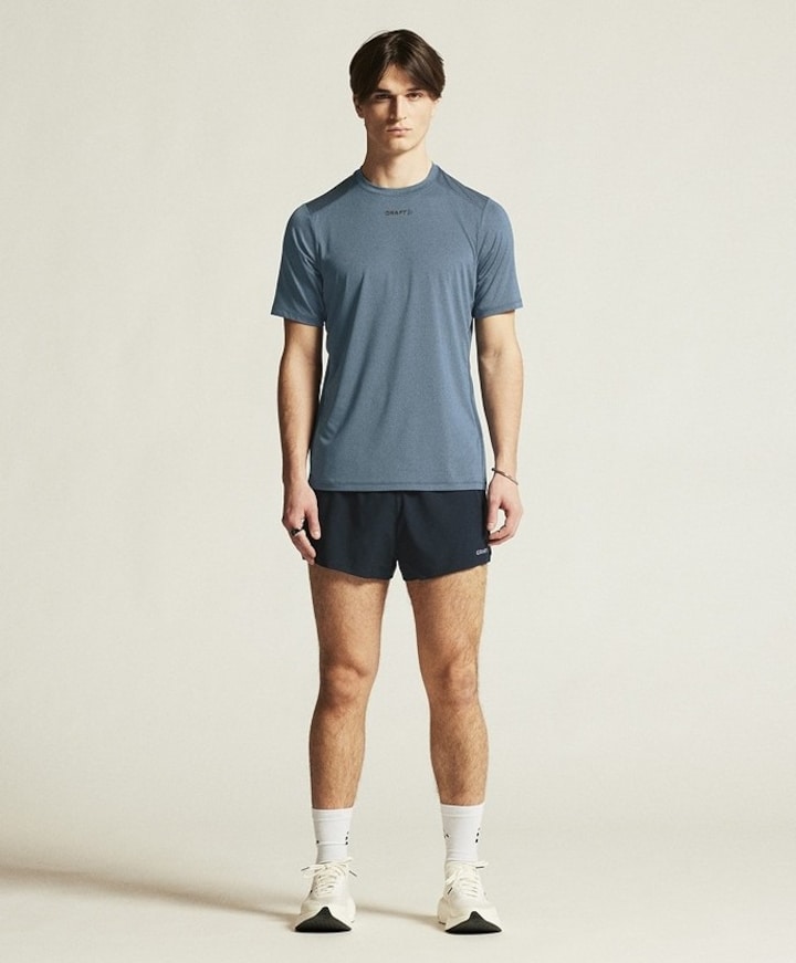 Heren t-shirt blauw