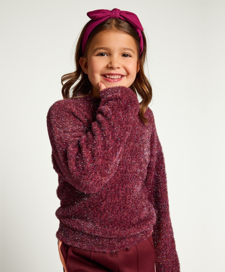 Meisjes trui bordeaux
