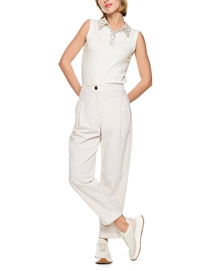 Dames top ecru