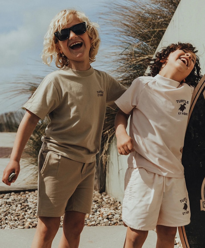 jongens korte broek beige