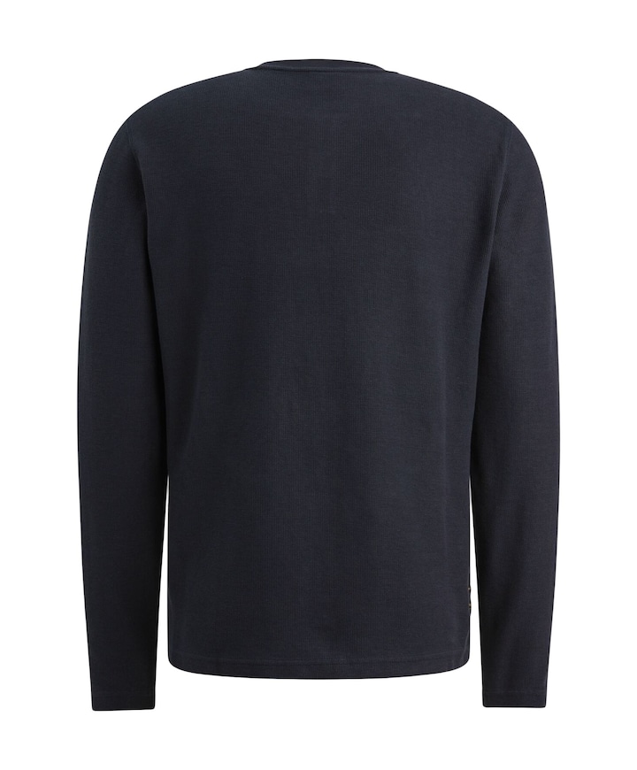 Heren longsleeve blauw