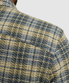 Heren overhemd lange mouw grijs