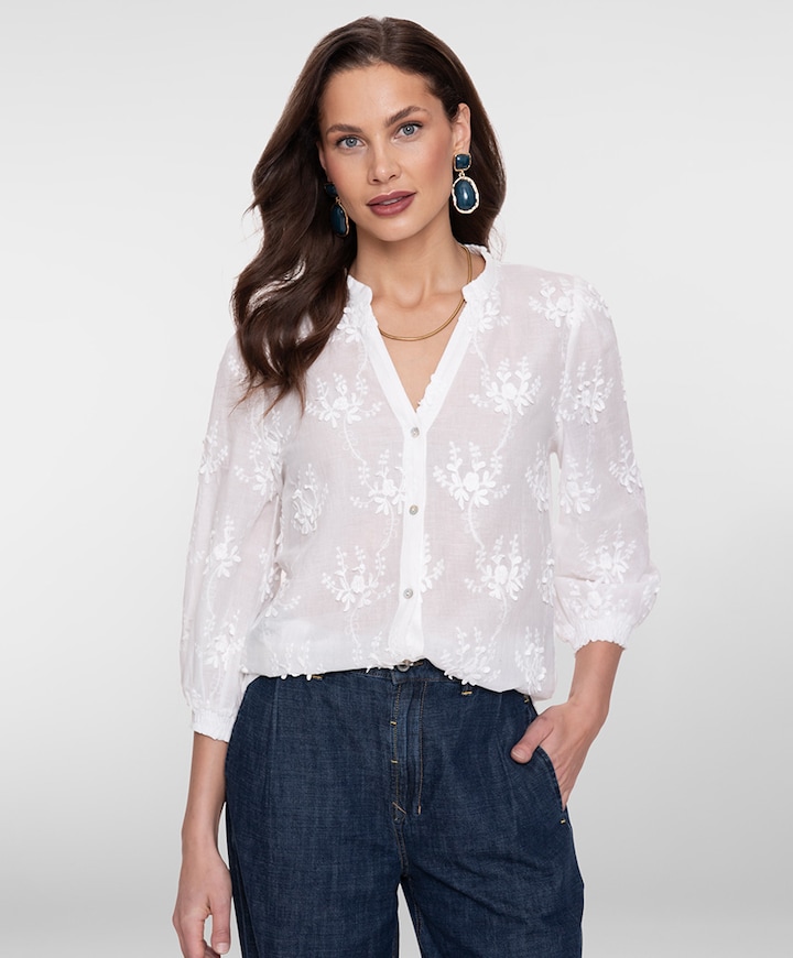 Dames blouse ecru
