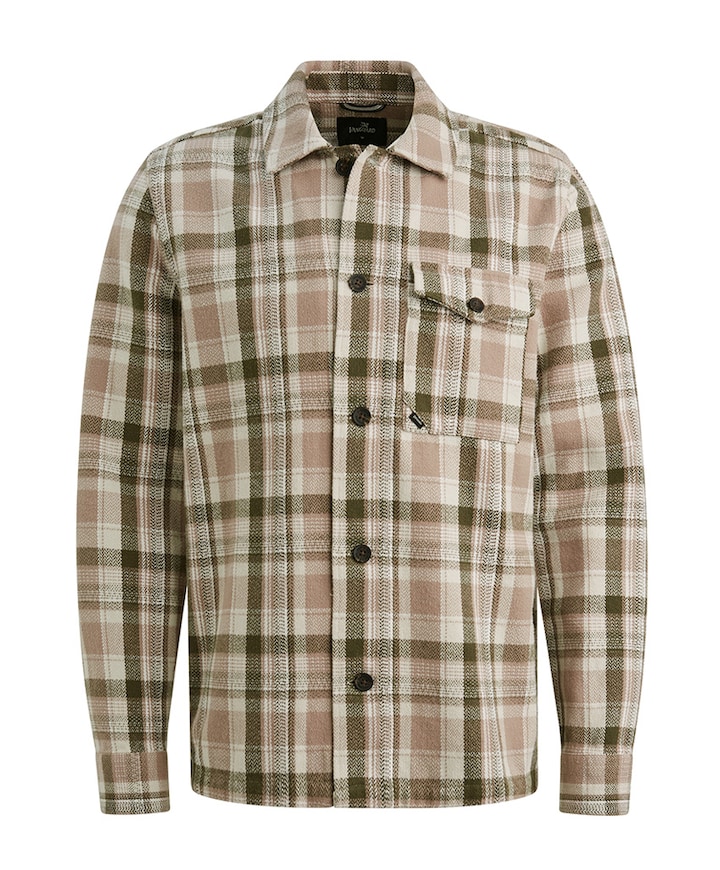 Heren overhemd lange mouw roze